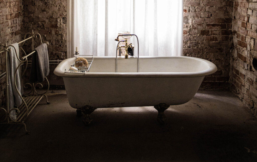 A wash Basin or bath tub, used to wash alpaca wool blankets